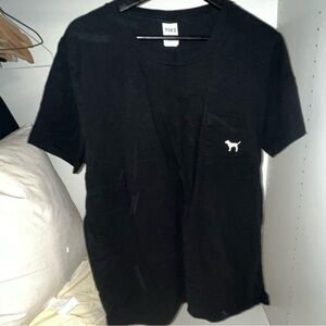 Victoria's Secret Black Tee with Iconic Logo